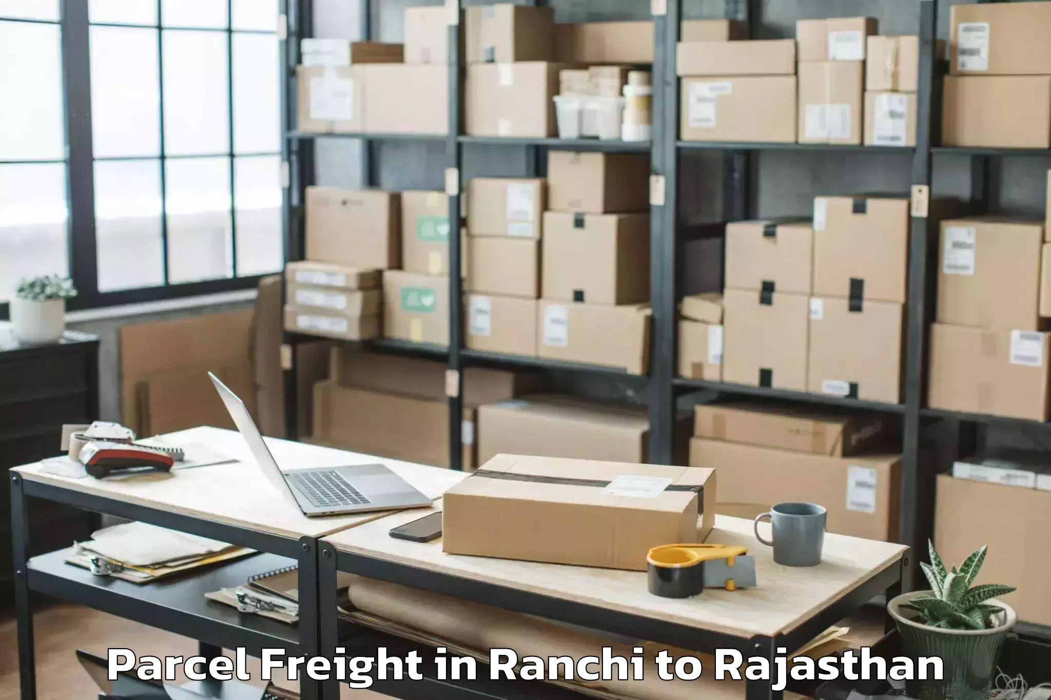 Ranchi to Lalsot Parcel Freight Booking